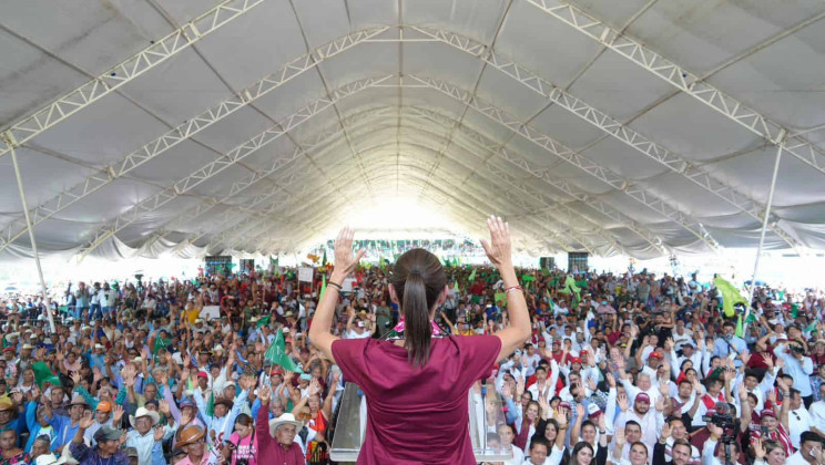 SI QUEREMOS QUE SIGAN LOS PROGRAMAS SOCIALES Y QUE LE VAYA TODAVÍA MEJOR A CHIAPAS, HAY QUE VOTAR POR LOS PARTIDOS DE LA 4T: CLAUDIA SHEINBAUM DESDE TILA