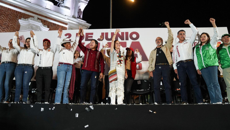 Más de 8 mil tlaxcaltecas se reunieron para recibir a la candidata a la República Mexicana Claudia Sheinbaum