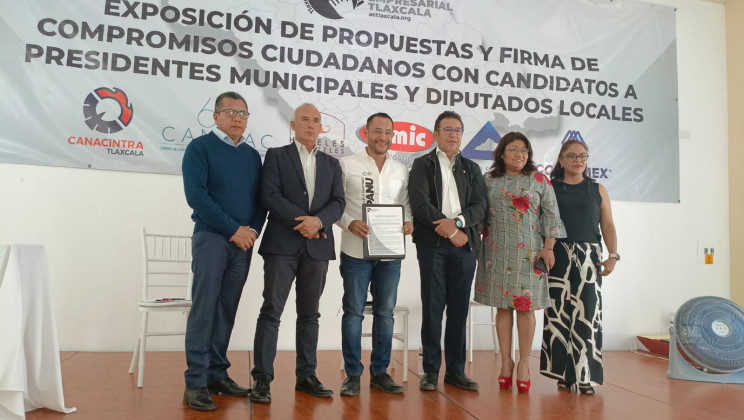 Candidatos De la Coalición Fuerza y Corazón por Tlaxcala firman acuerdo por un Tlaxcala con mejores oportunidades y desarrollo