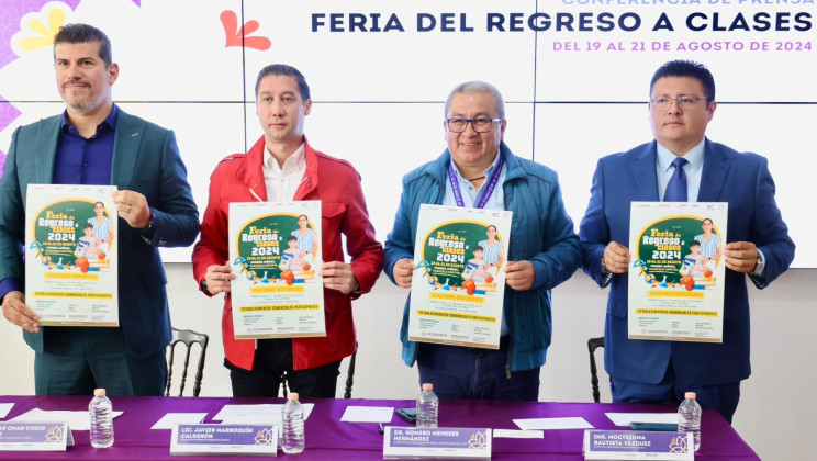 AUTORIDADES ESTATALES ANUNCIAN FERIA DE REGRESO A CLASES 2024