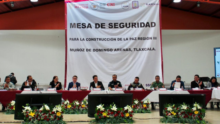 AUTORIDADES REALIZAN MESA DE SEGURIDAD DE LA REGIÓN TRES EN MUÑOZ DE DOMINGO ARENAS